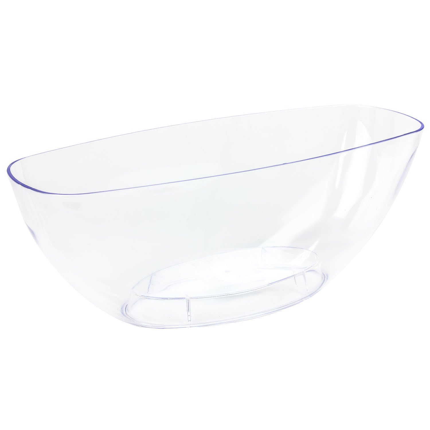 POTEAUDEFLEUROS OVAL COUBI PLASTIQUE TRANSPARENT 36 CM